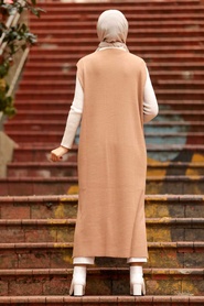 Mink Hijab Knitwear Vest 3324V - Thumbnail