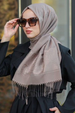 Mink Hijab Shawl 7562V - 1