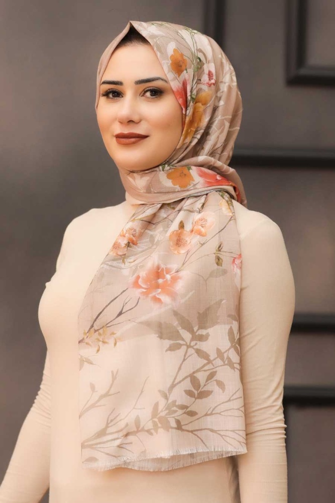 Mink Hijab Shawl 7565V - 1