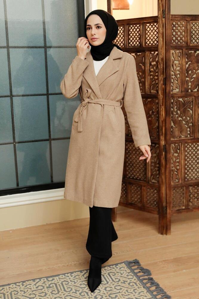 Mink Hijab Stamp Coat 70150V - 2