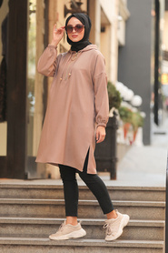 Mink Hijab Sweatshirt & Tunic 492V - Thumbnail
