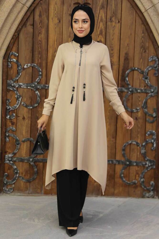 Mink Hijab Tunic 24460V - NEVA STYLE