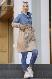 Mink Hijap Coat 1285V - Thumbnail