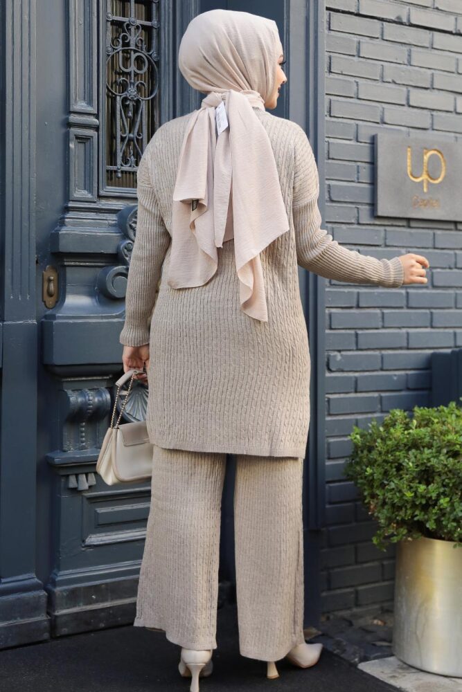 Mink Knitwear Muslim Dual Suit 33450V - 2
