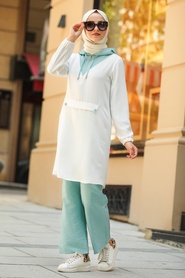Mint Hijab Casual Suit 10201MINT - Thumbnail