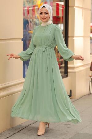 Mint Hijab Dress 10337MINT - 1