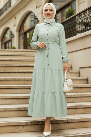 Mint Hijab Dress 5720MINT - 1