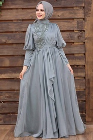 Neva Style - Modern Mint Modest Bridesmaid Dress 41551MINT - Thumbnail