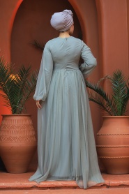 Neva Style - Stylish Mint Modest Evening Gown 54230MINT - Thumbnail