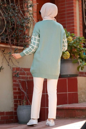 Mint Hijab Knitwear Cardigan 2430MINT - 2