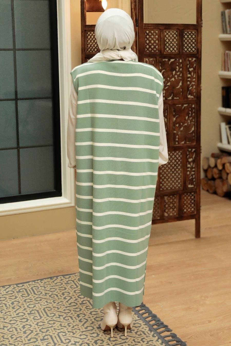 Mint Hijab Knitwear Vest 3396MINT