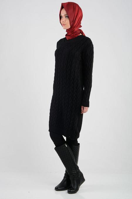 MLS - Black Hijab Tunic 3061S - 2