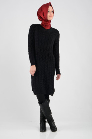 MLS - Black Hijab Tunic 3061S - Thumbnail