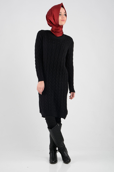 MLS - Black Hijab Tunic 3061S