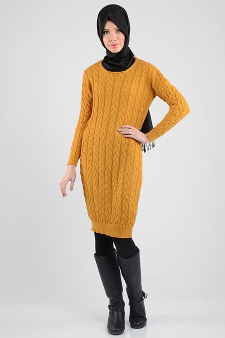 MLS - Mustard Hijab Tunic 3061HR
