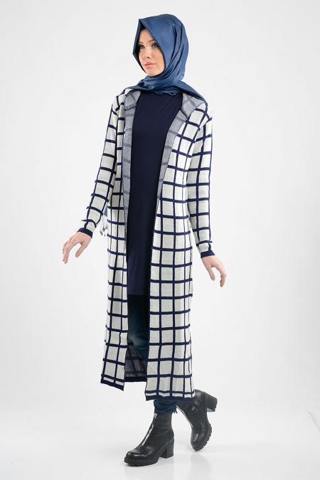 MLS - Navy Blue Hijab Trico 3092-01L - 2