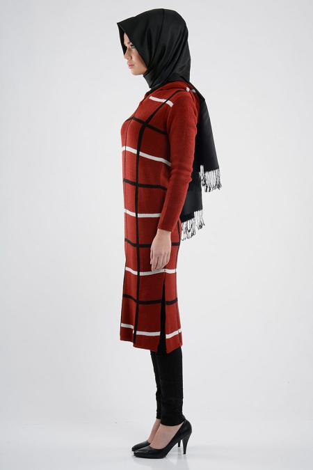 MLS - Red Hijab Tunic 3326K - 2