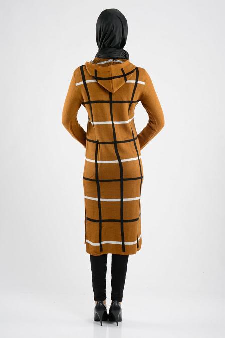 MLS - Yellowish Brown Hijab Tunic 3326TB - 3