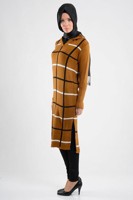 MLS - Yellowish Brown Hijab Tunic 3326TB - 2
