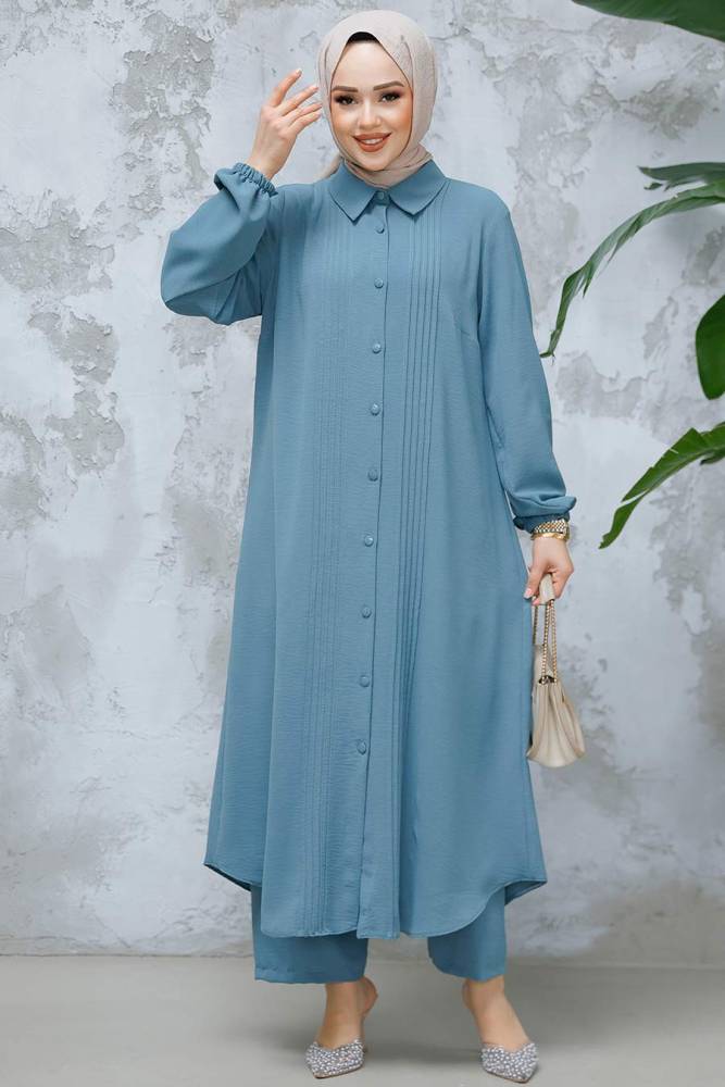 Modest Almond Green Dual Suit 10891CY - 2