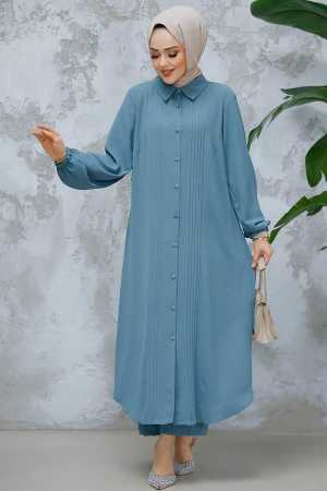 Modest Almond Green Dual Suit 10891CY - 1