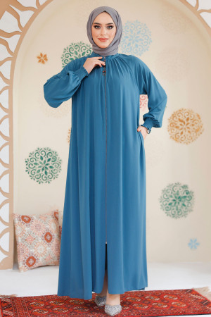 Modest Almond Green Plus Size Abaya 45293CY - 1
