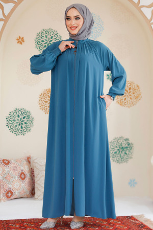 Modest Almond Green Plus Size Abaya 45293CY - 2