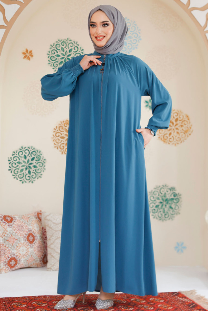 Modest Almond Green Plus Size Abaya 45293CY - 2