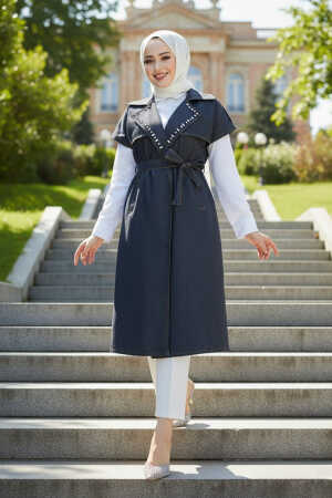 Modest Antrasit Denim Vest 6572ANT - 1