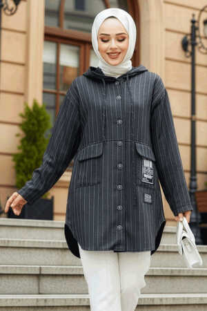 Modest Antrasit Shirt Tunic 10551ANT - 1