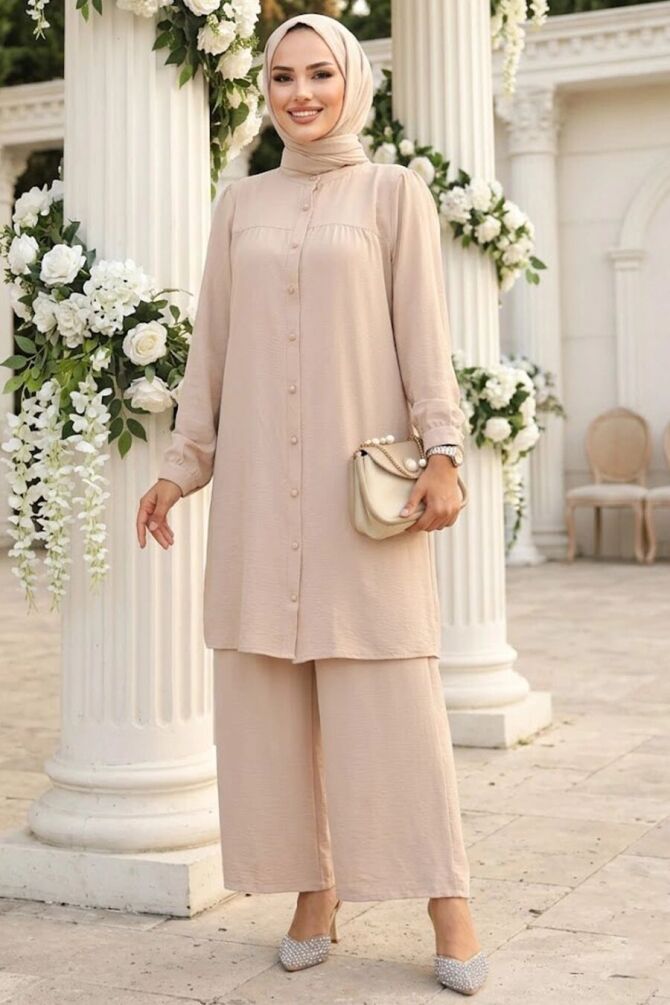 Modest Beige Dual Suit 12172BEJ - 1