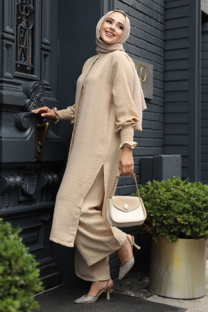 Modest Beige Dual Suit 12591BEJ 