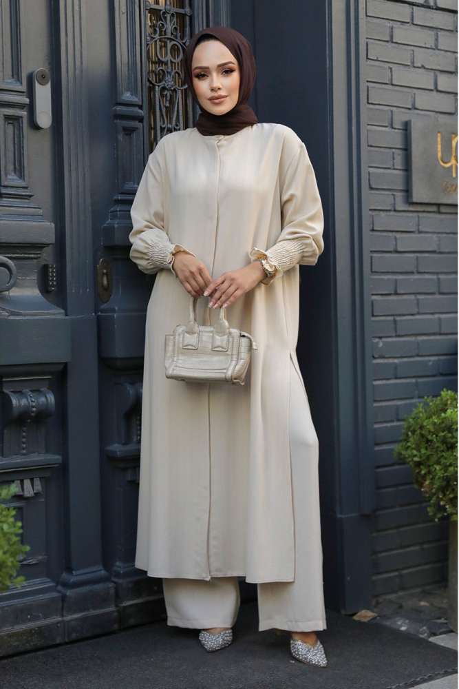 Modest Beige Dual Suit 14236BEJ - 2