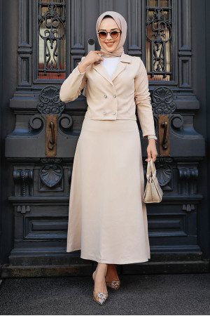 Modest Beige Dual Suit 20291BEJ - 1
