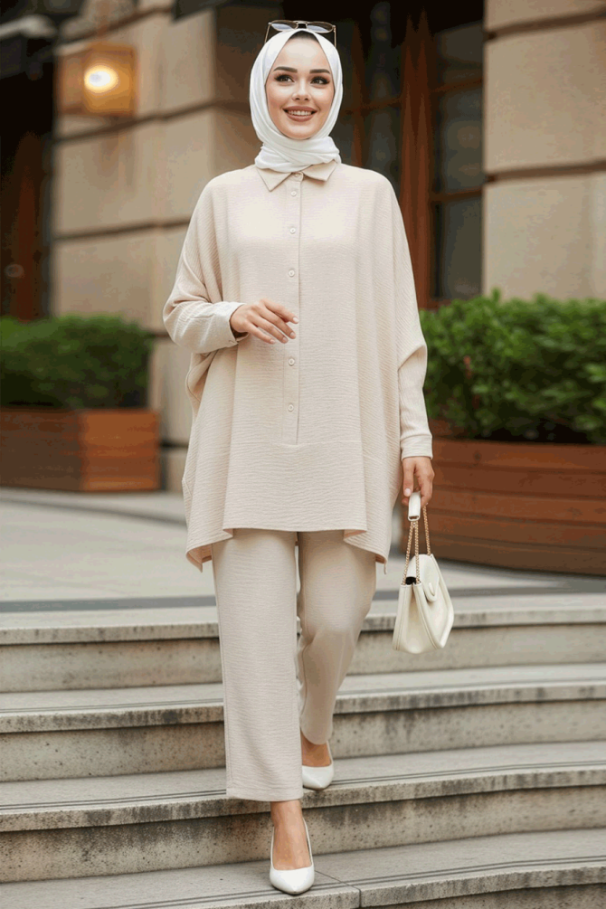 Modest Beige Dual Suit 67751BEJ - 1
