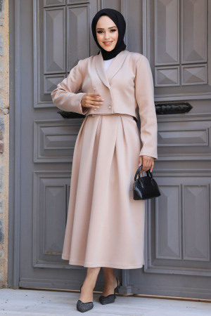 Modest Beige Dual Suit 681BEJ - 2