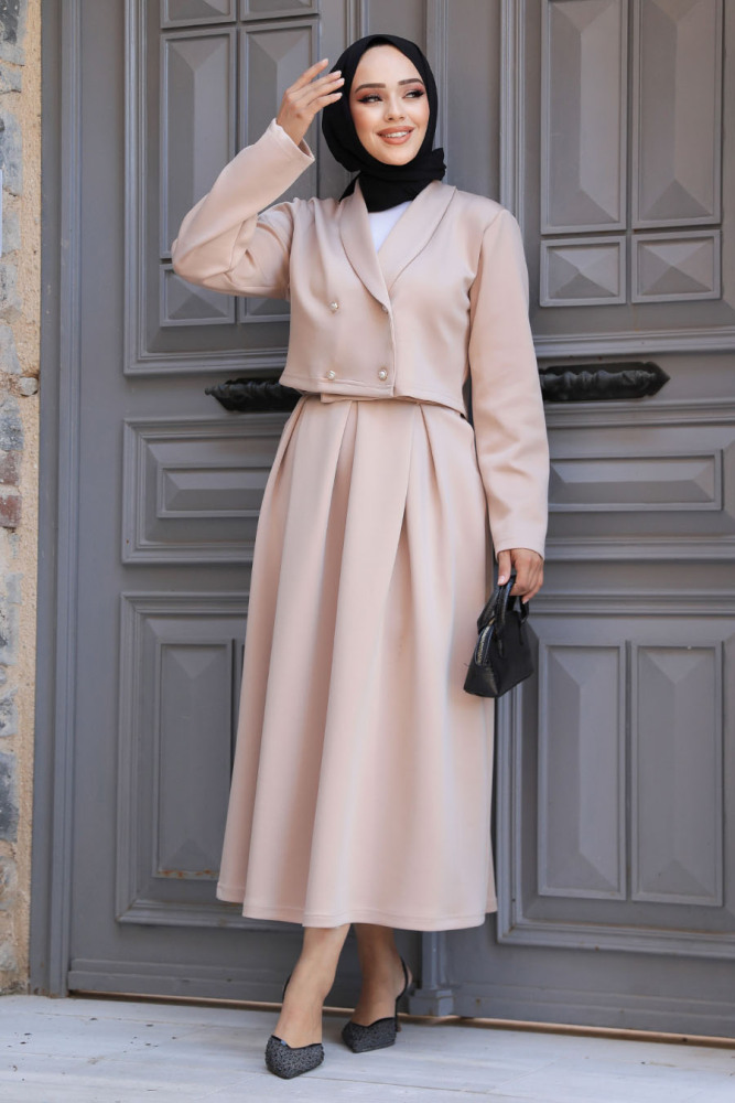 Modest Beige Dual Suit 681BEJ - 1