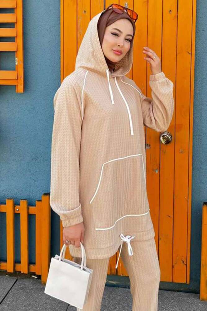 Modest Beige Dual Suit 9273BEJ - 2