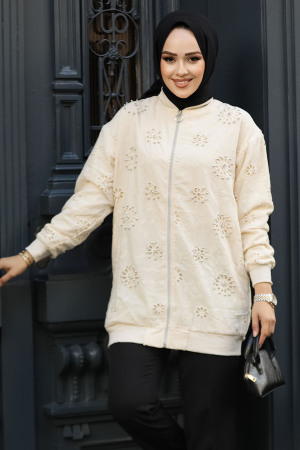 Modest Beige Jacket 20003BEJ - 1