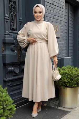 Modest Beige Skirt Dual Suit 20024BEJ - 1