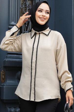 Modest Beige Top 11991BEJ - 1