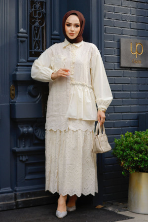 Modest Beige Top 14261BEJ - 4