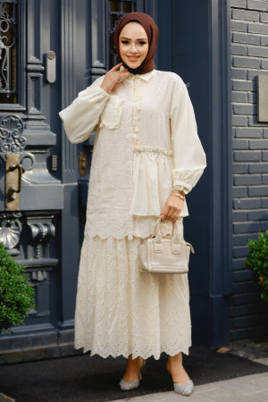 Modest Beige Top 14261BEJ - 5