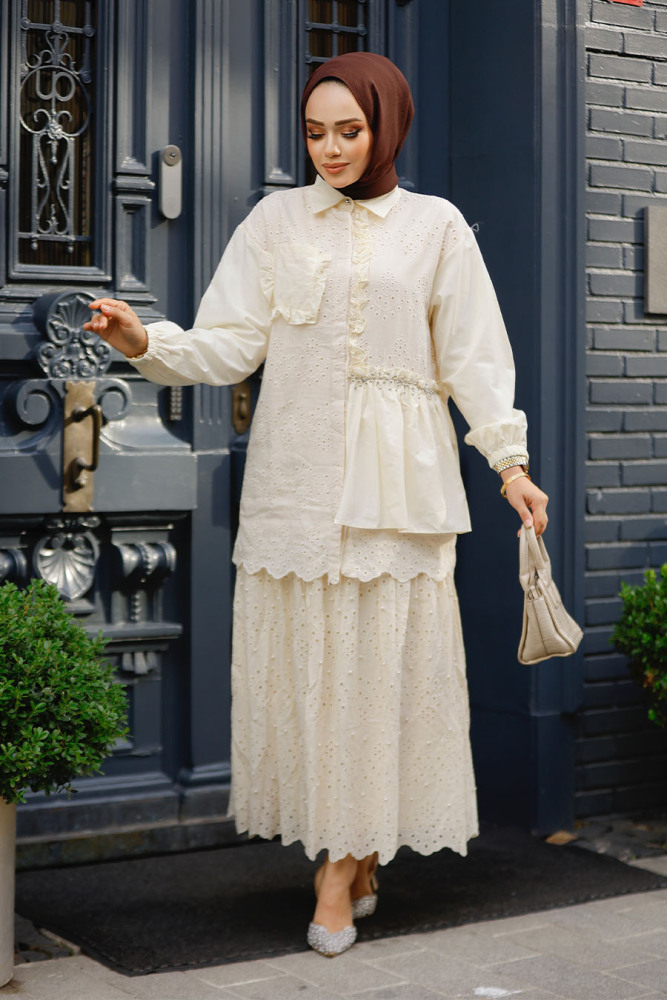 Modest Beige Top 14261BEJ - 6