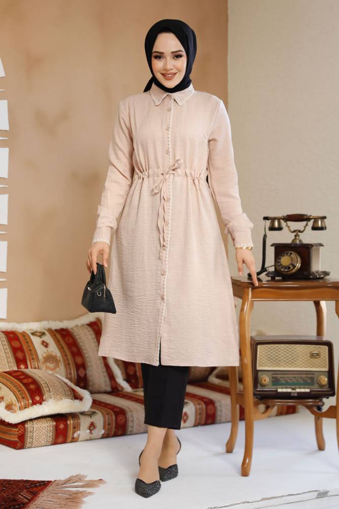 Modest Beige Tunic 10177BEJ - 1
