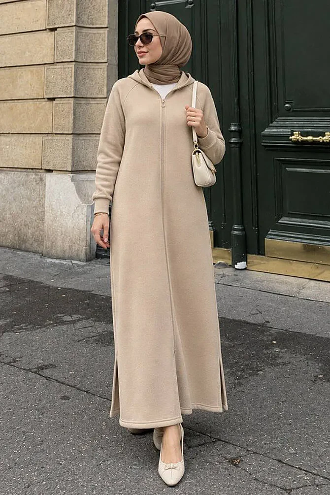 Modest Biscuit Coat 72231BS - NEVA STYLE