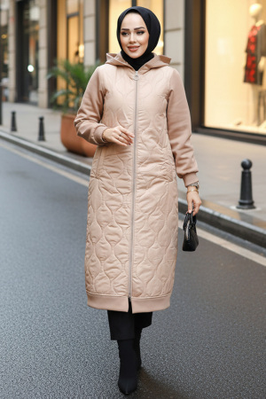 Modest Biscuit Coat 80291BS - NEVA STYLE