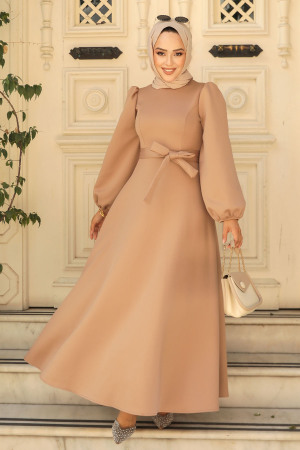 Modest Biscuit Dress 23102BS - 2