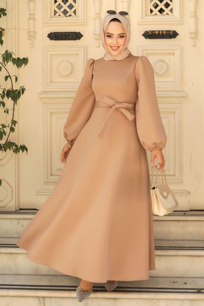 Modest Biscuit Dress 23102BS - 2