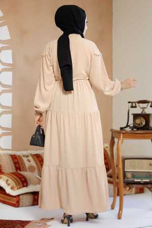 Modest Biscuit Eid Dress 10334BS - 3